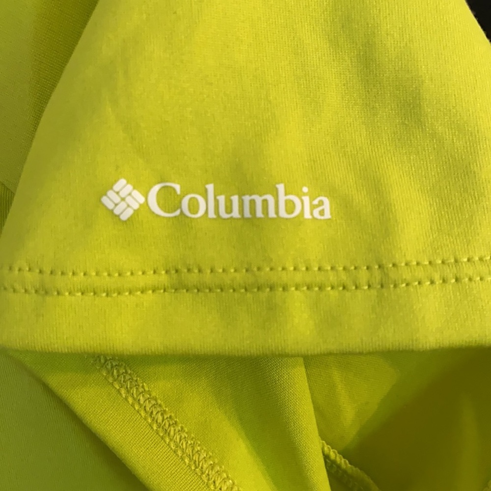 Columbia Lime Green Short Sleeve Shirt SZ XL - Picture 4 of 5
